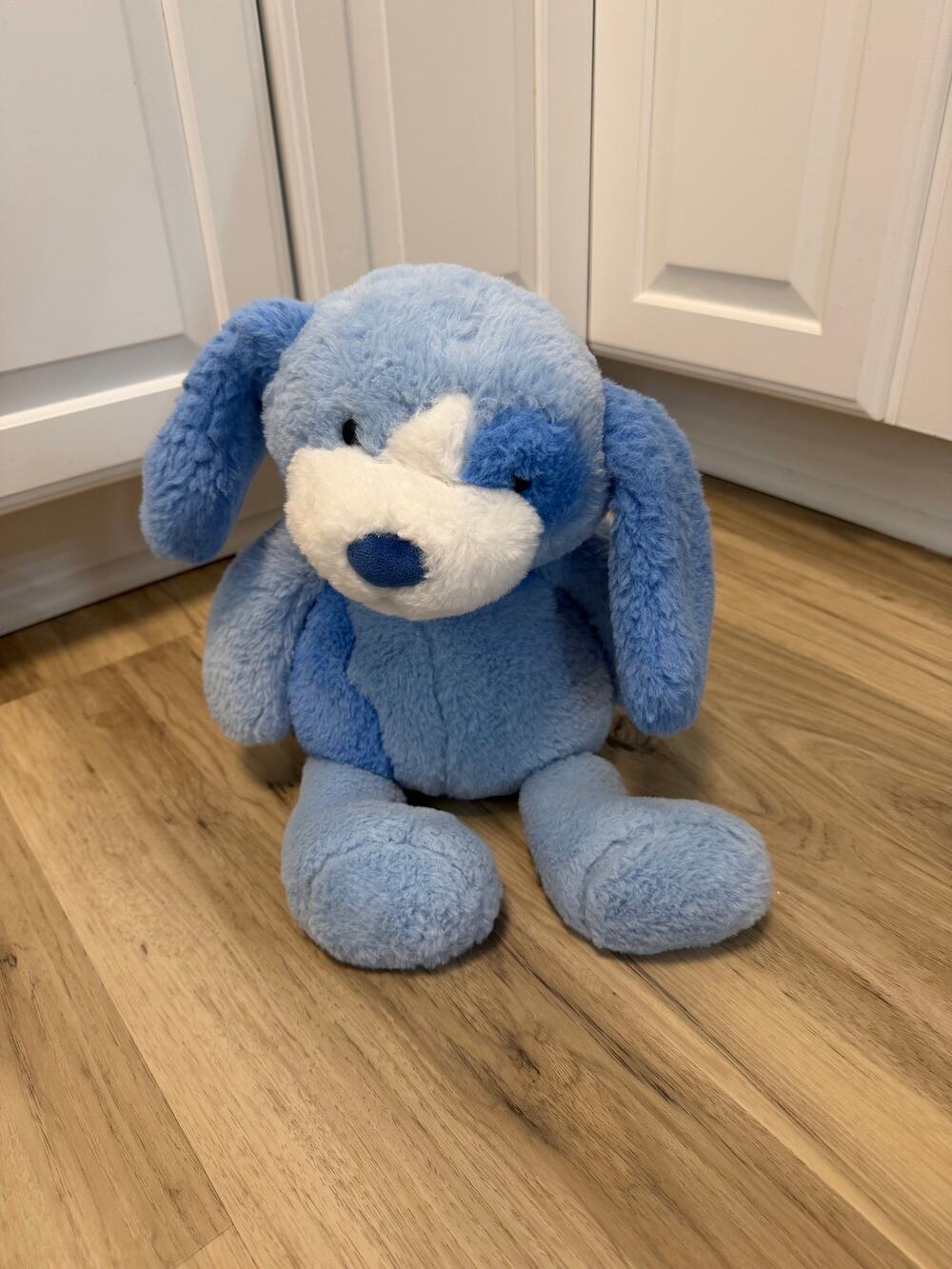 Kid Connection Plush Blue Spots Puppy Dog 16" Soft Cuddly Floppy Ears Stuffy